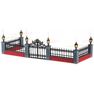 Lighted Wrought Iron Fence, Set/5, B/P (4.5V)